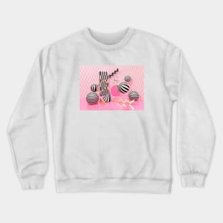 pink 3d Crewneck Sweatshirt